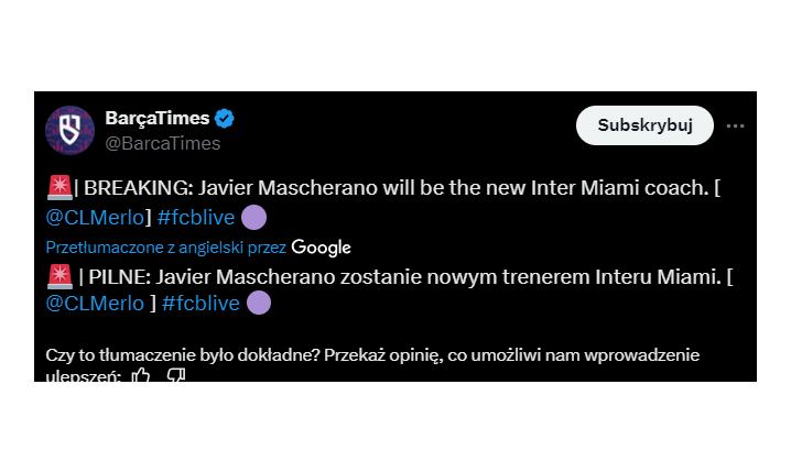 HIT! Jednak NIE Xavi! Inny BYŁY PIŁKARZ Barcy obejmie Inter Miami!